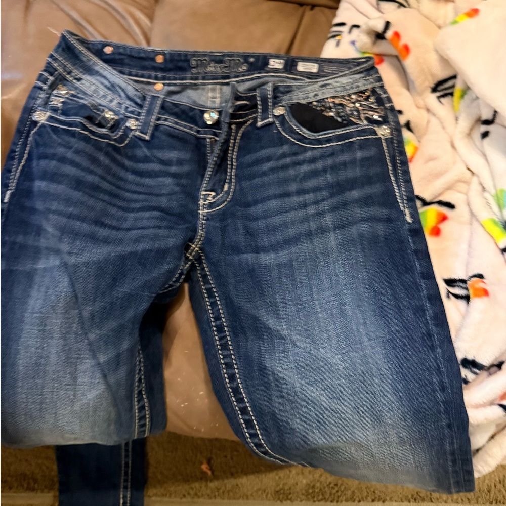 Miss Me Dark Blue Boot Cut Jeans